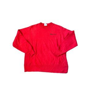 Rare Modern Red Champion Reverse Weave Sweatshirt Crewneck